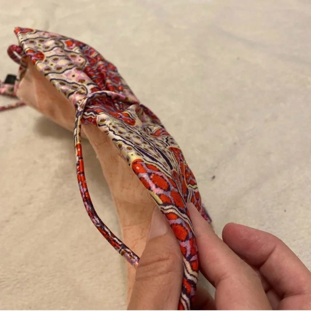 Victoria's Secret Red and White Patterned Bikini